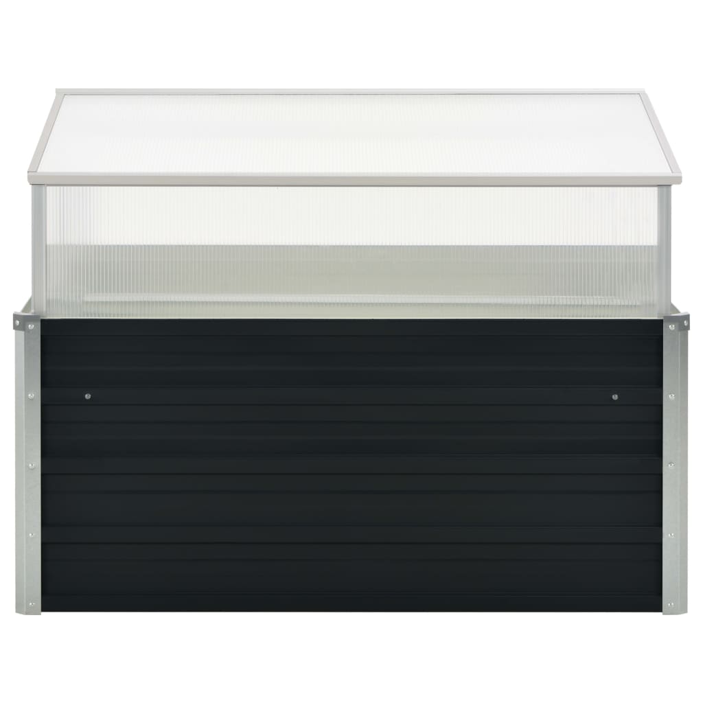 Estufa 100x100x77 cm aço galvanizado antracite