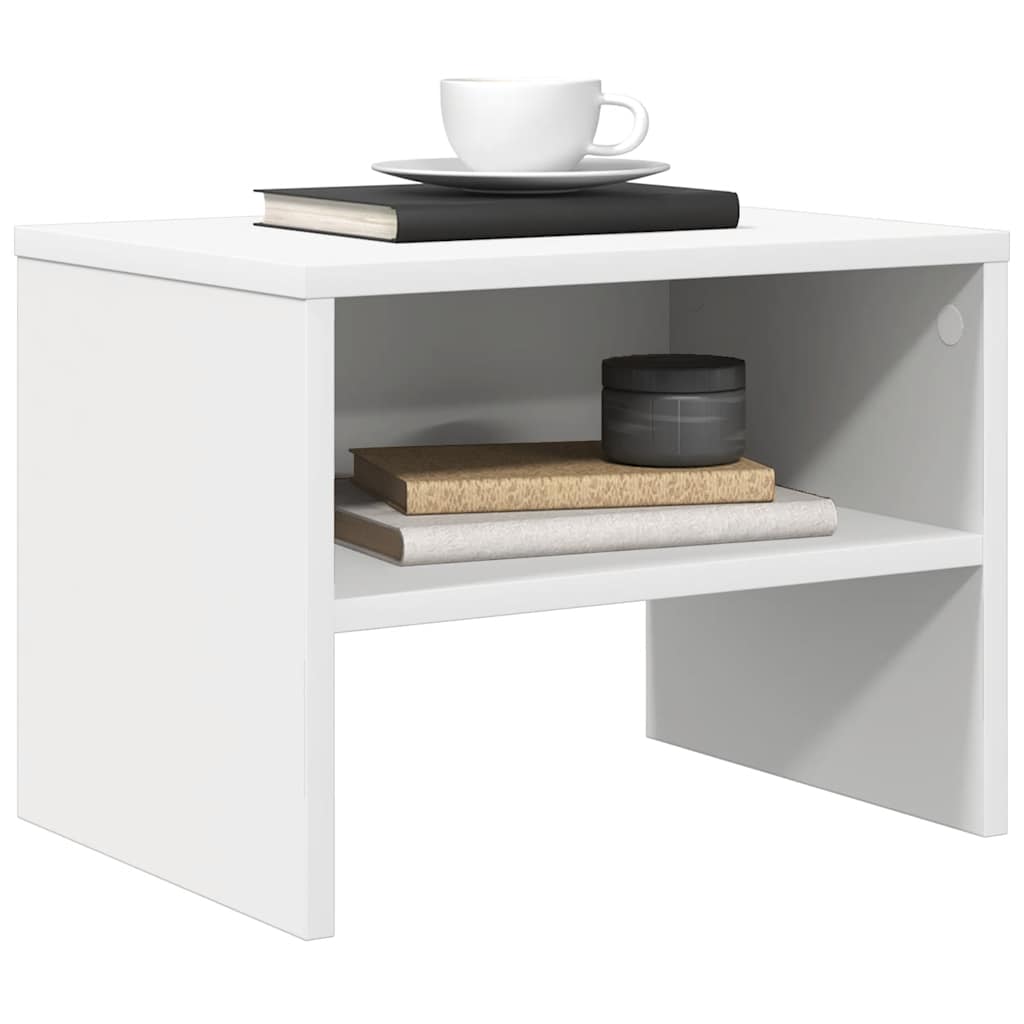 Mesa-de-cabeceira 40x30x30 cm aglomerado branco