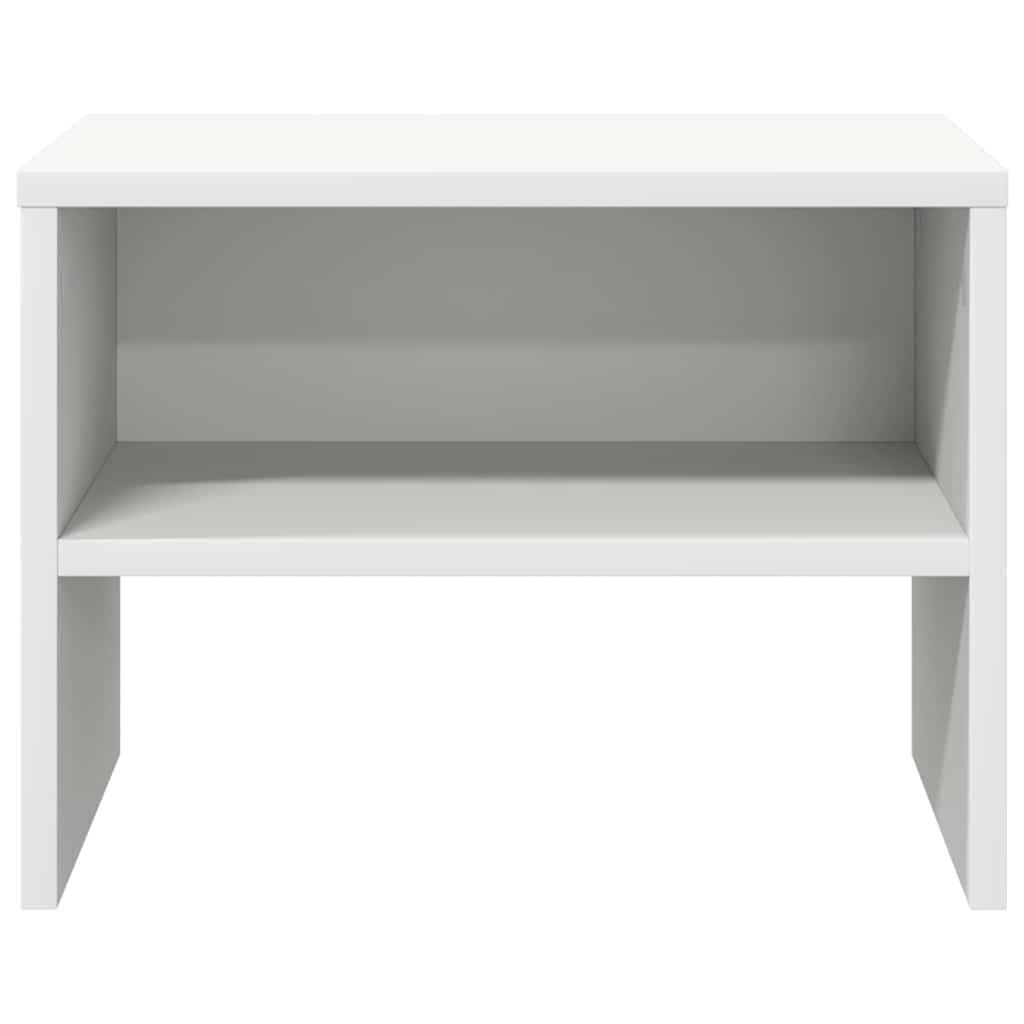 Mesa-de-cabeceira 40x30x30 cm aglomerado branco