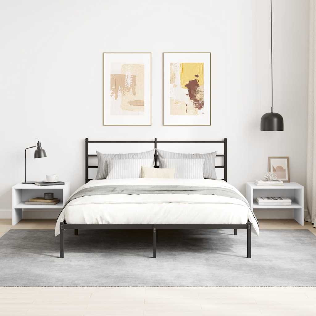 Mesas-de-cabeceira 2 pcs 40x30x30 cm contraplacado branco