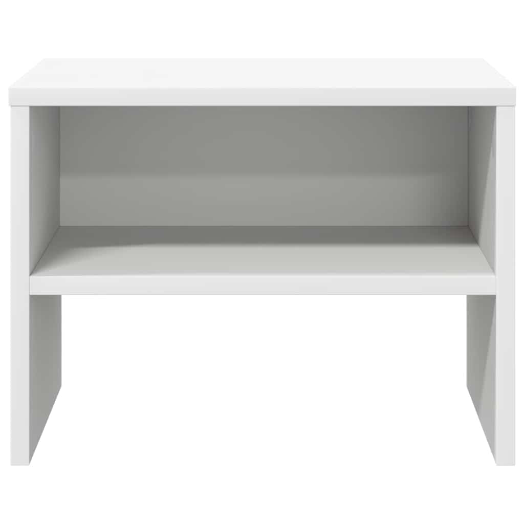 Mesas-de-cabeceira 2 pcs 40x30x30 cm contraplacado branco