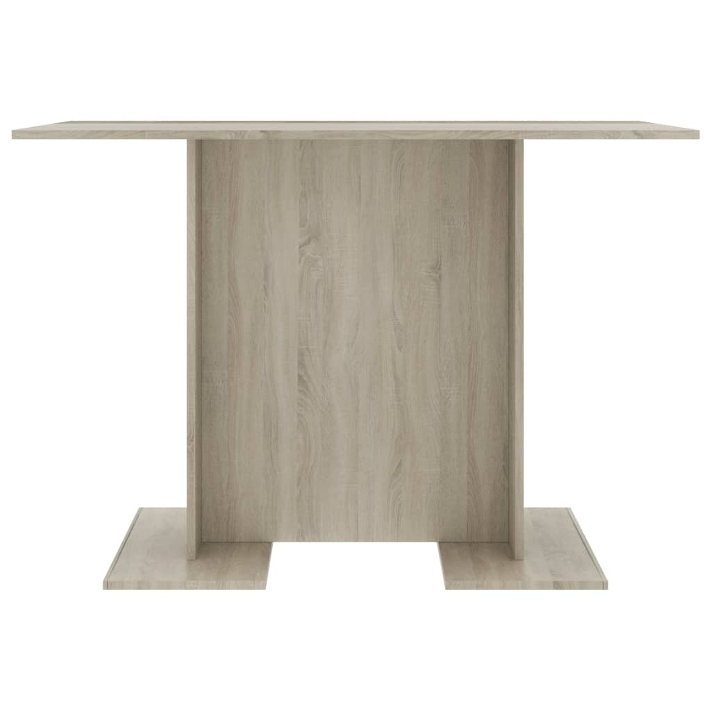 Mesa de jantar 110x60x75 cm derivados madeira carvalho sonoma