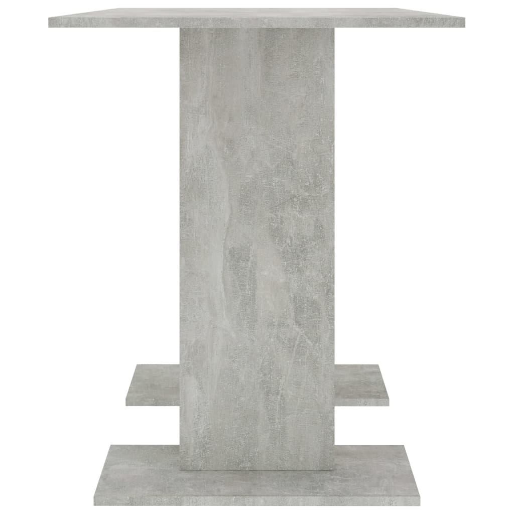 Mesa de jantar 110x60x75 cm derivados madeira cinzento cimento