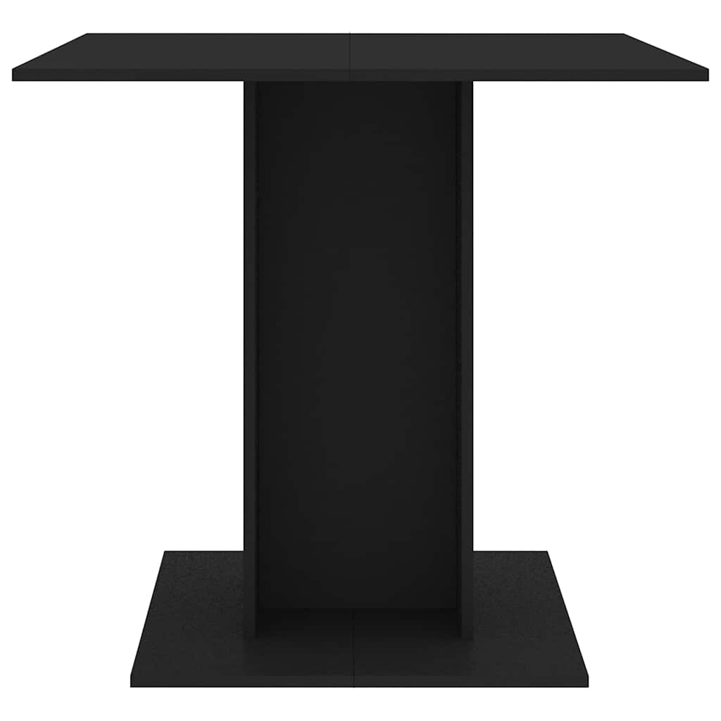 Mesa de jantar 80x80x75 cm derivados de madeira preto