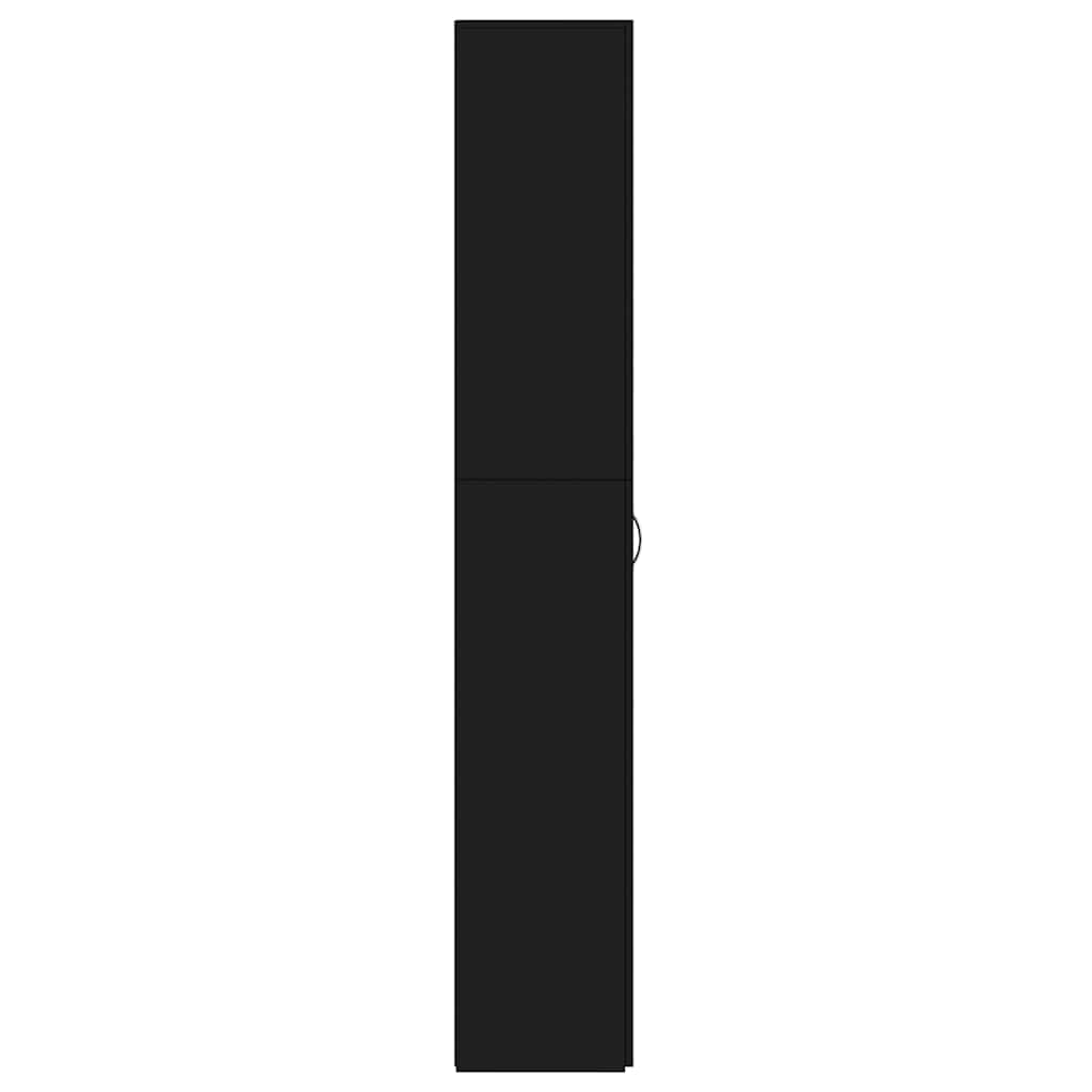 Armário de escritório derivados de madeira preto