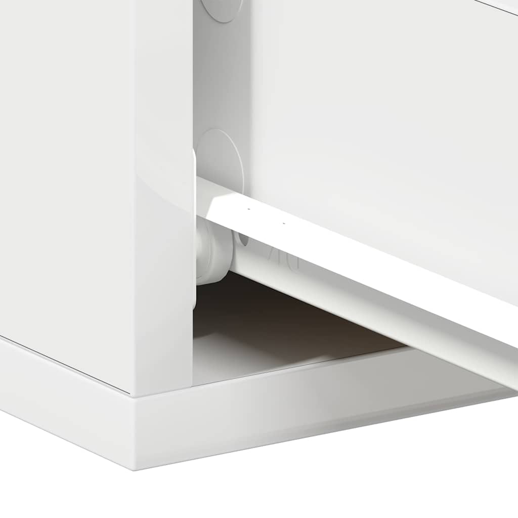 Mesa de cabeceira suspensa 40x30x15 cm derivados madeira branco