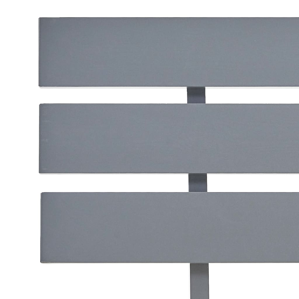 Estrutura de cama 180x200 cm pinho maciço cinzento