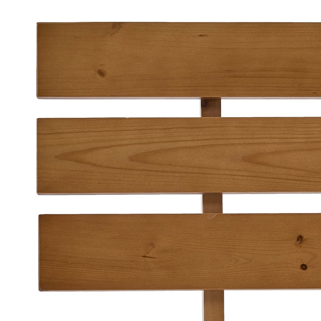 Estrutura de cama 100x200 cm pinho maciço castanho mel