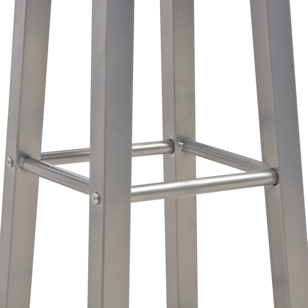 3 pcs conjunto de bar em madeira e aço antracite