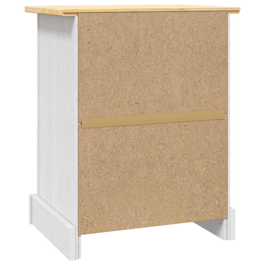 Mesa de cabeceira Corona pinho mexicano 53x39x67 cm branco