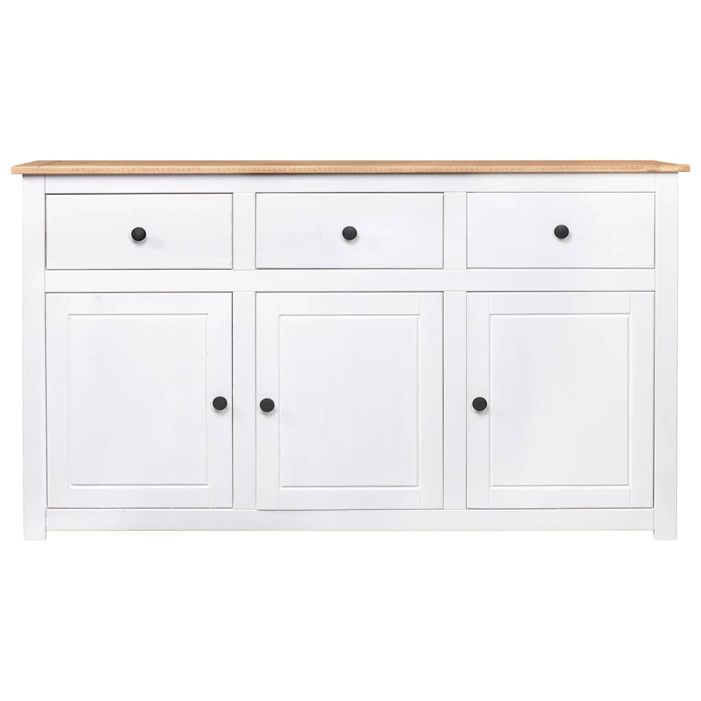 Aparador 135x40x80 cm pinho maciço panama branco
