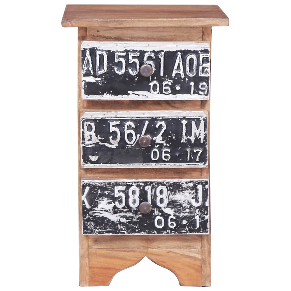 Mesa de cabeceira 30x30x51 cm madeira de mogno maciça