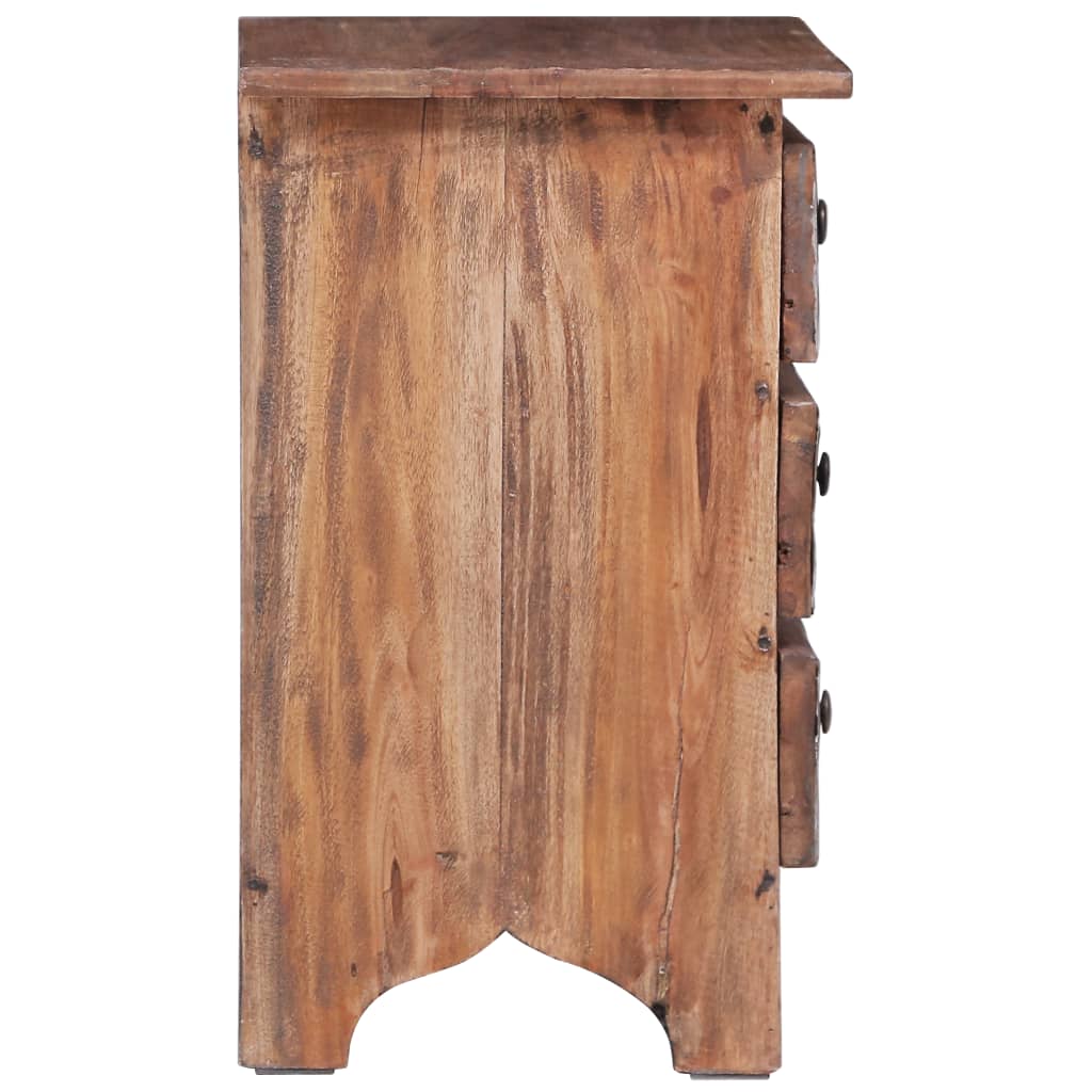 Mesa de cabeceira 30x30x51 cm madeira de mogno maciça