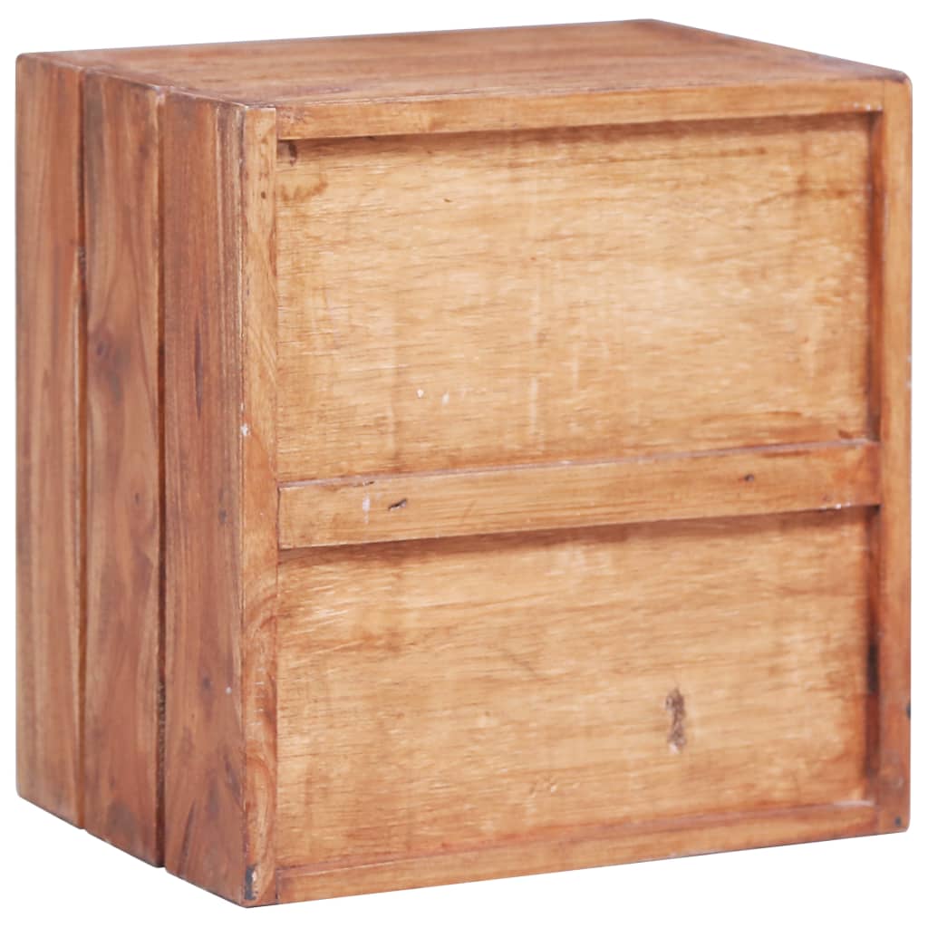 Mesa cabeceira 3 gavetas 35x25x35 cm madeira de mogno maciça