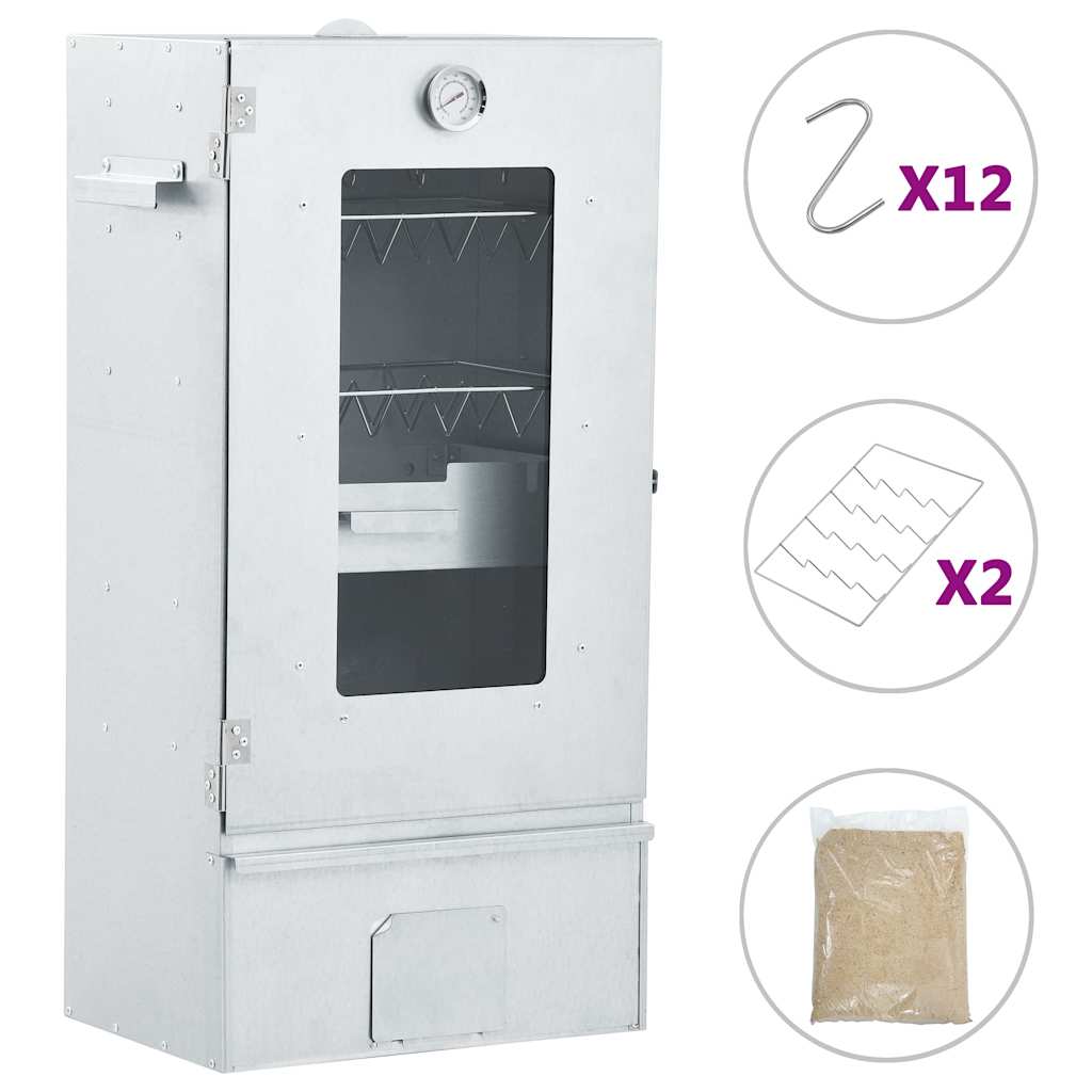 Defumador de forno c/ 1 Kg de aparas de madeira 44,5x29x83 cm