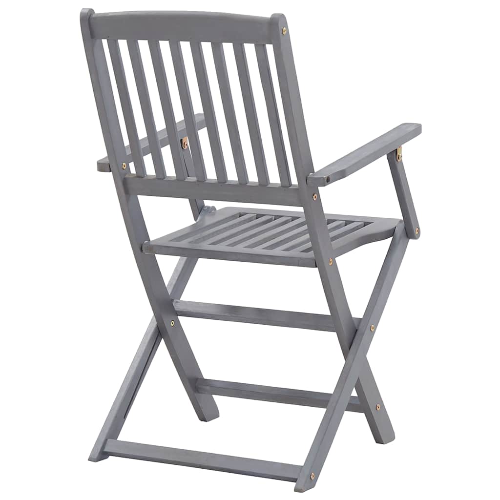 Cadeiras de jardim dobráveis 2 pcs madeira acácia maciça