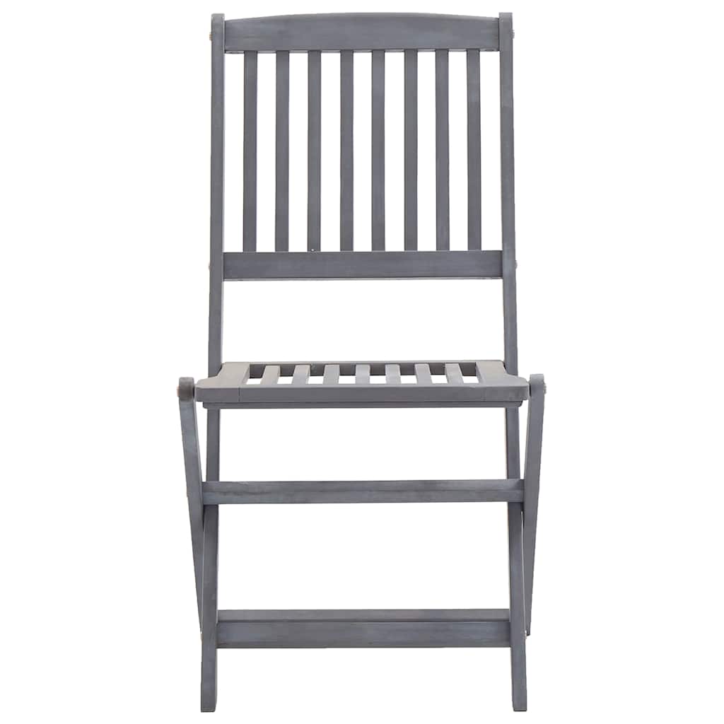 Cadeiras de jardim dobráveis 2 pcs madeira acácia maciça