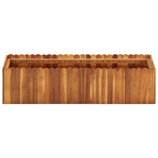 Vaso/floreira de jardim 100x30x25 cm madeira de acácia maciça