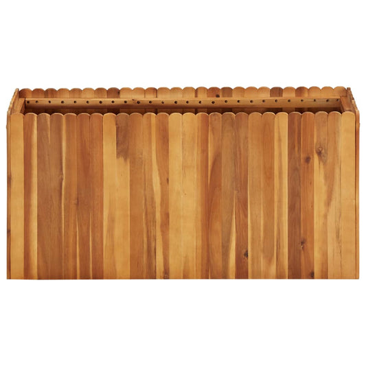 Vaso/floreira de jardim 100x30x50 cm madeira de acácia maciça