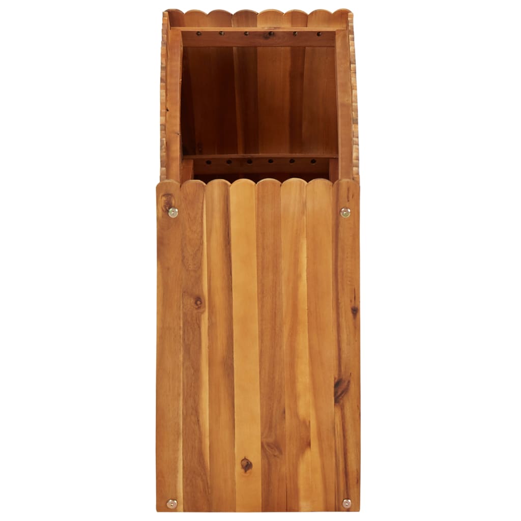 Vaso/floreira de jardim 100x30x50 cm madeira de acácia maciça
