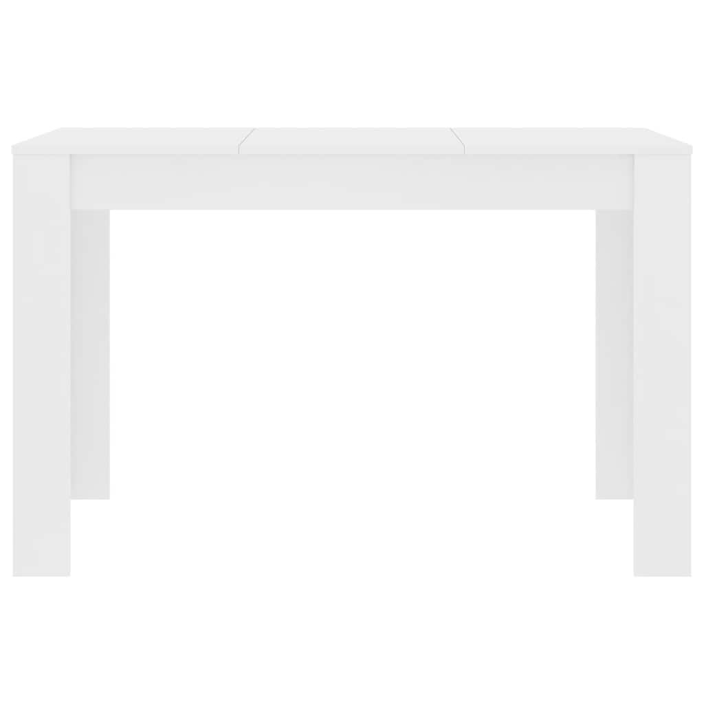 Mesa de jantar 120x60x76 cm derivados de madeira branco