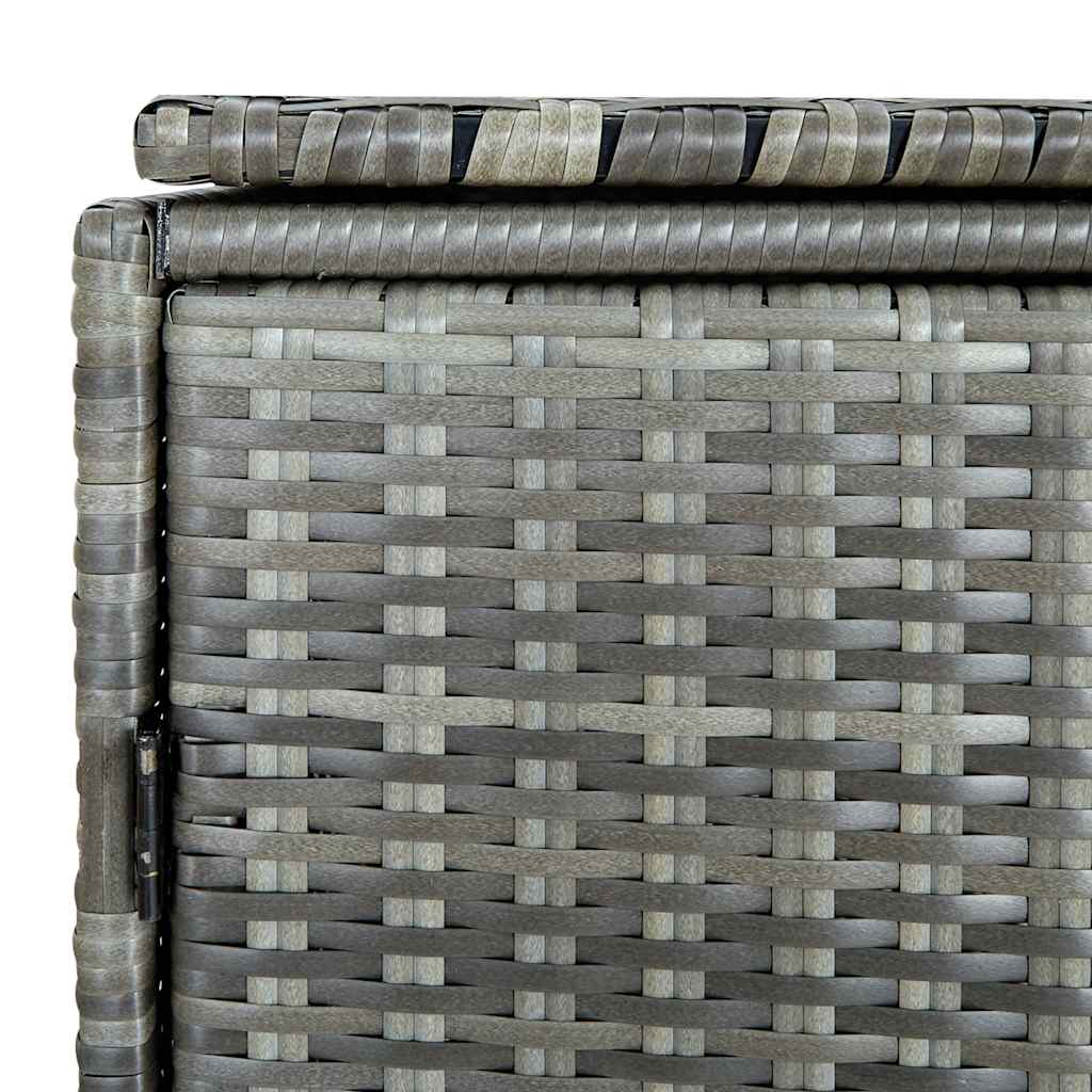 Unidade dupla p/ caixotes do lixo 148x77x111cm vime antracite