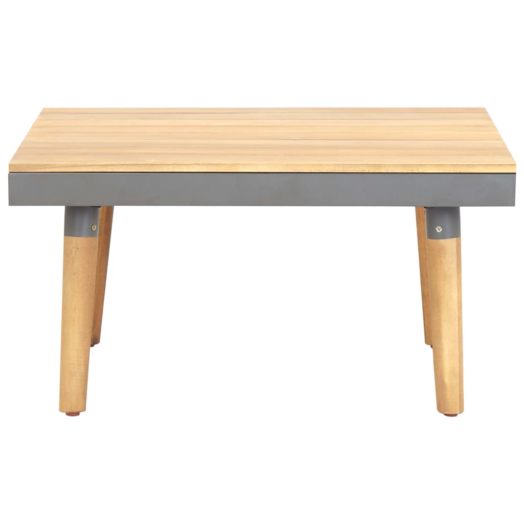 Mesa de centro p/ jardim 60x60x31,5 cm madeira de acácia maciça