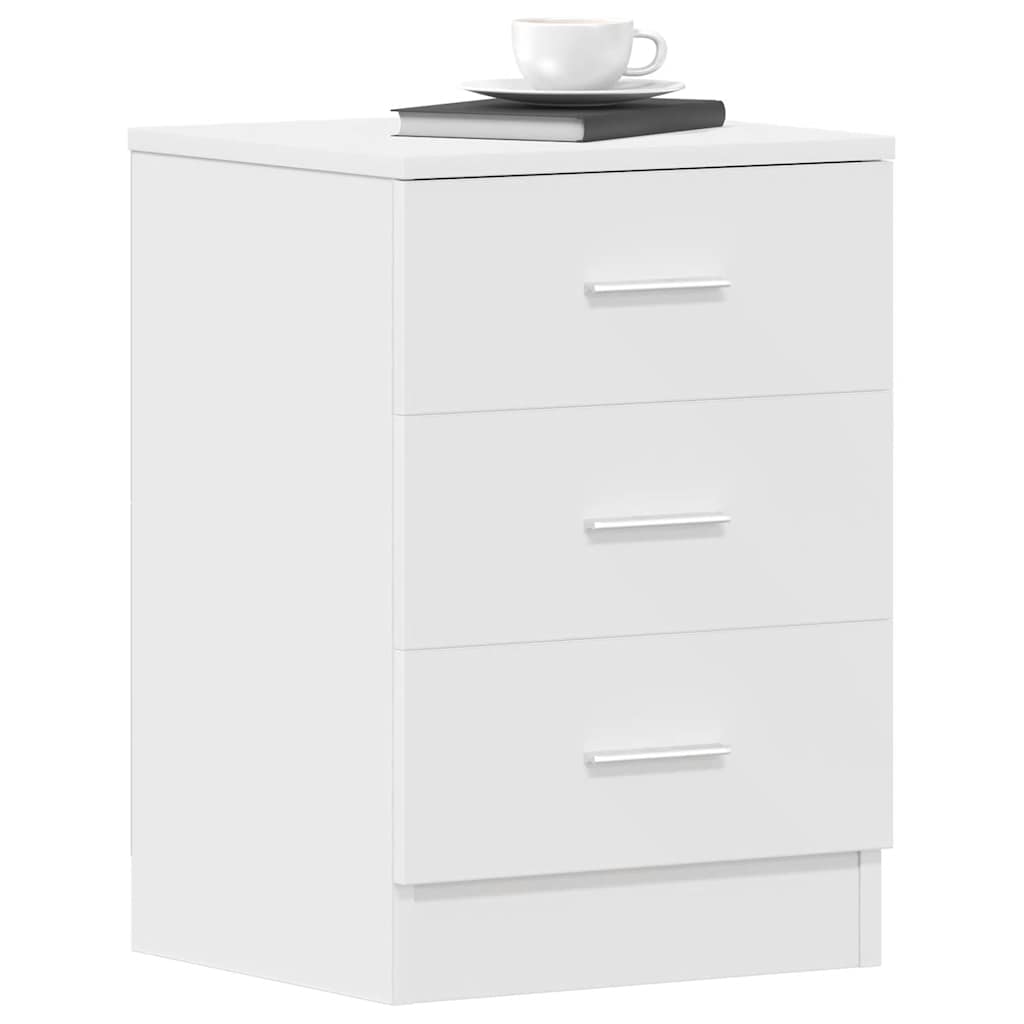 Mesa de cabeceira 38x35x56 cm derivados de madeira branco