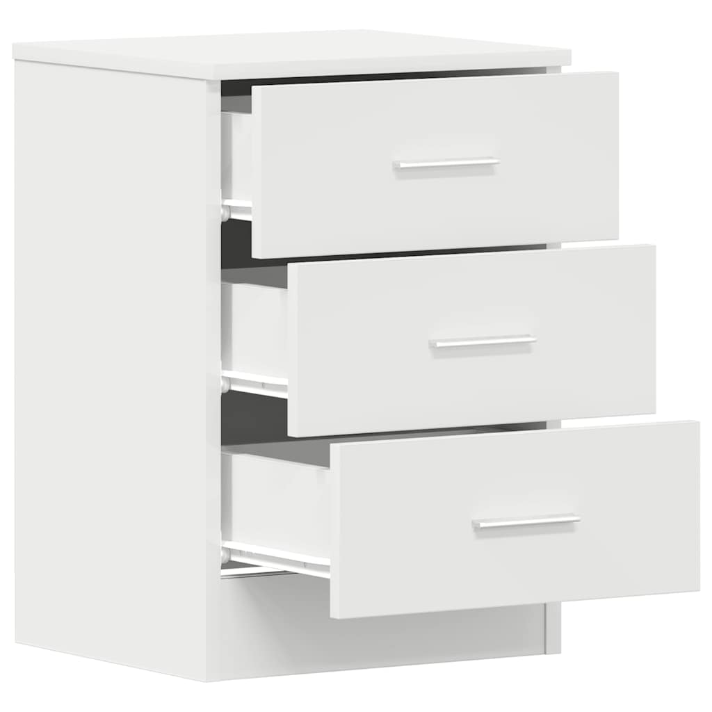 Mesa de cabeceira 38x35x56 cm derivados de madeira branco