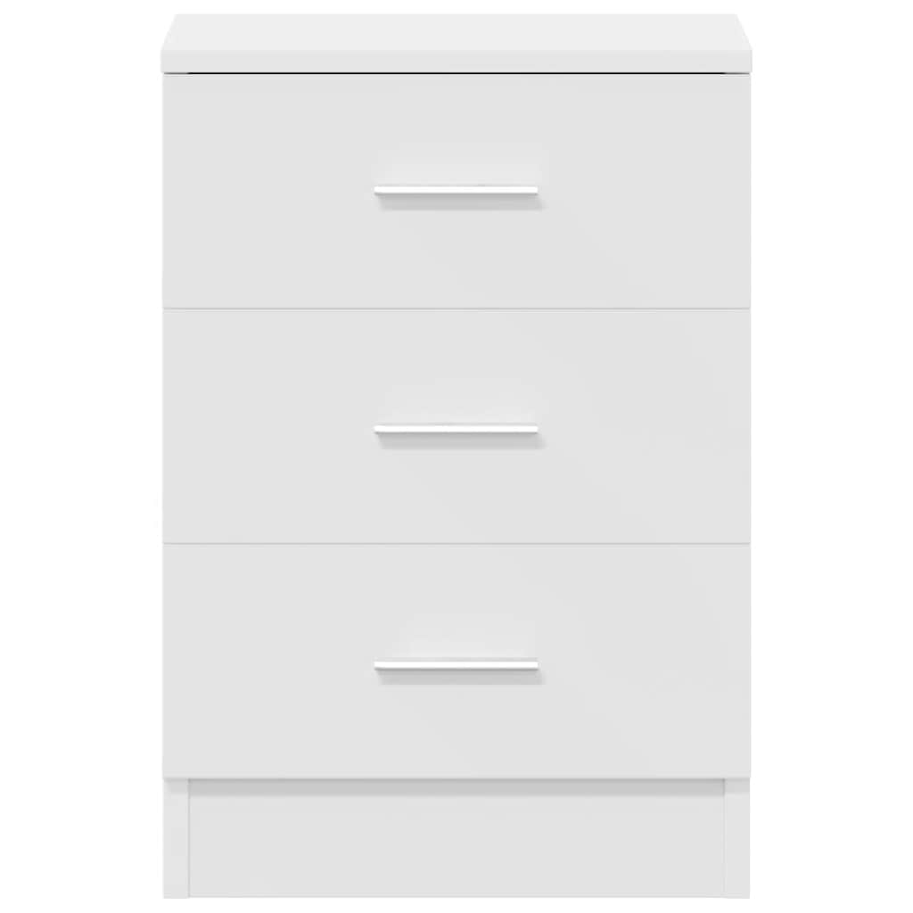 Mesa de cabeceira 38x35x56 cm derivados de madeira branco