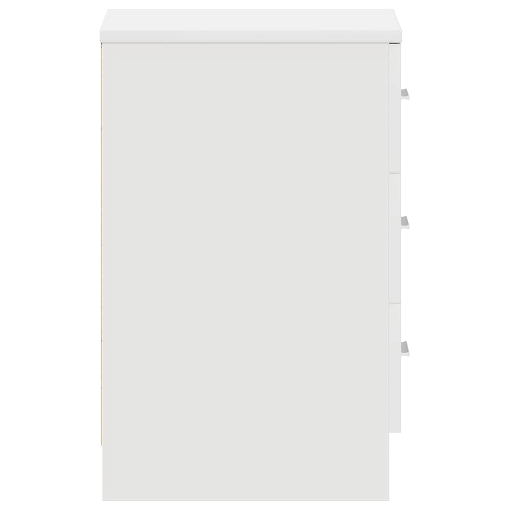 Mesa de cabeceira 38x35x56 cm derivados de madeira branco