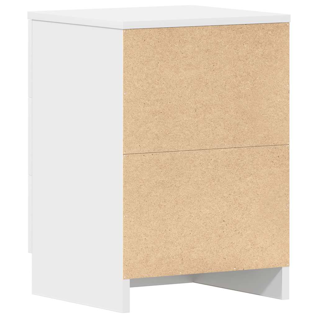 Mesa de cabeceira 38x35x56 cm derivados de madeira branco