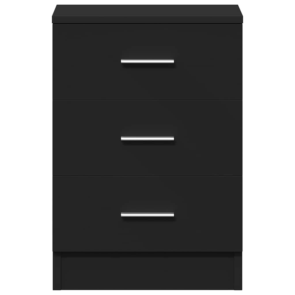 Mesa de cabeceira 38x35x56 cm derivados de madeira preto