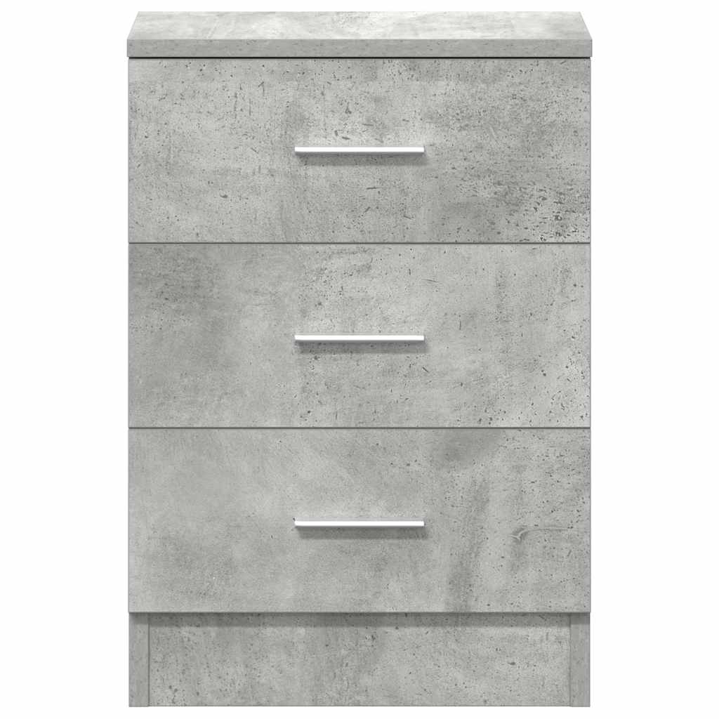 Mesa de cabeceira derivados de madeira cinzento cimento