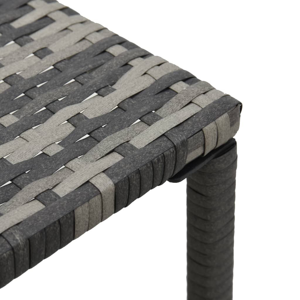 Espreguiçadeiras com mesa vime PE antracite
