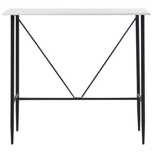 Mesa de bar 120x60x110 cm MDF branco