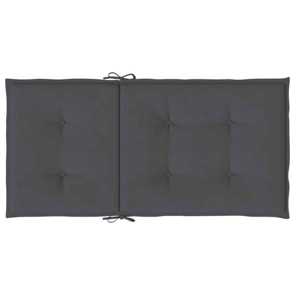 Almofadões lombares p/ cadeiras jardim 2pcs oxford antracite