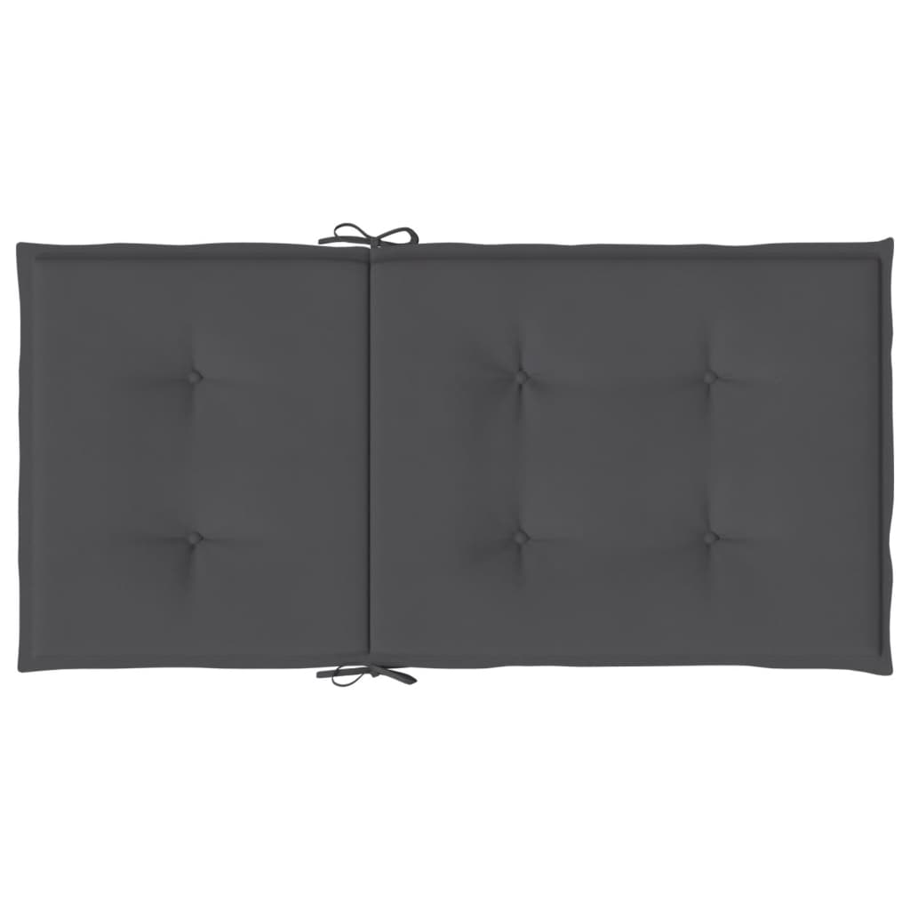 Almofadões lombares p/ cadeiras de jardim 4pcs oxford antracite