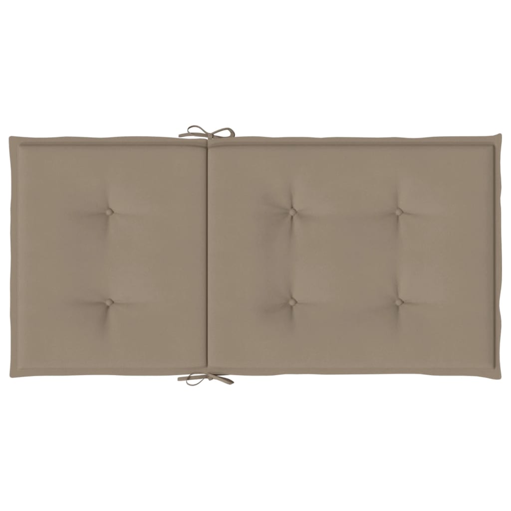 Almofadões lombares p/ cadeiras de jardim 2pcs oxford cinza-ac.
