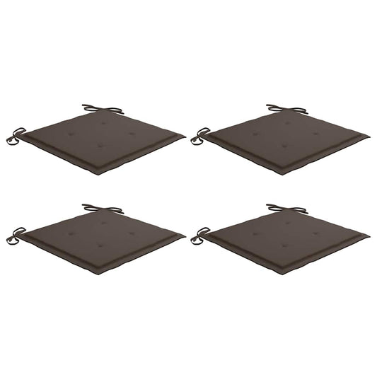 Almofadões p/ cadeiras jardim 4 pcs oxford cinza-acastanhado