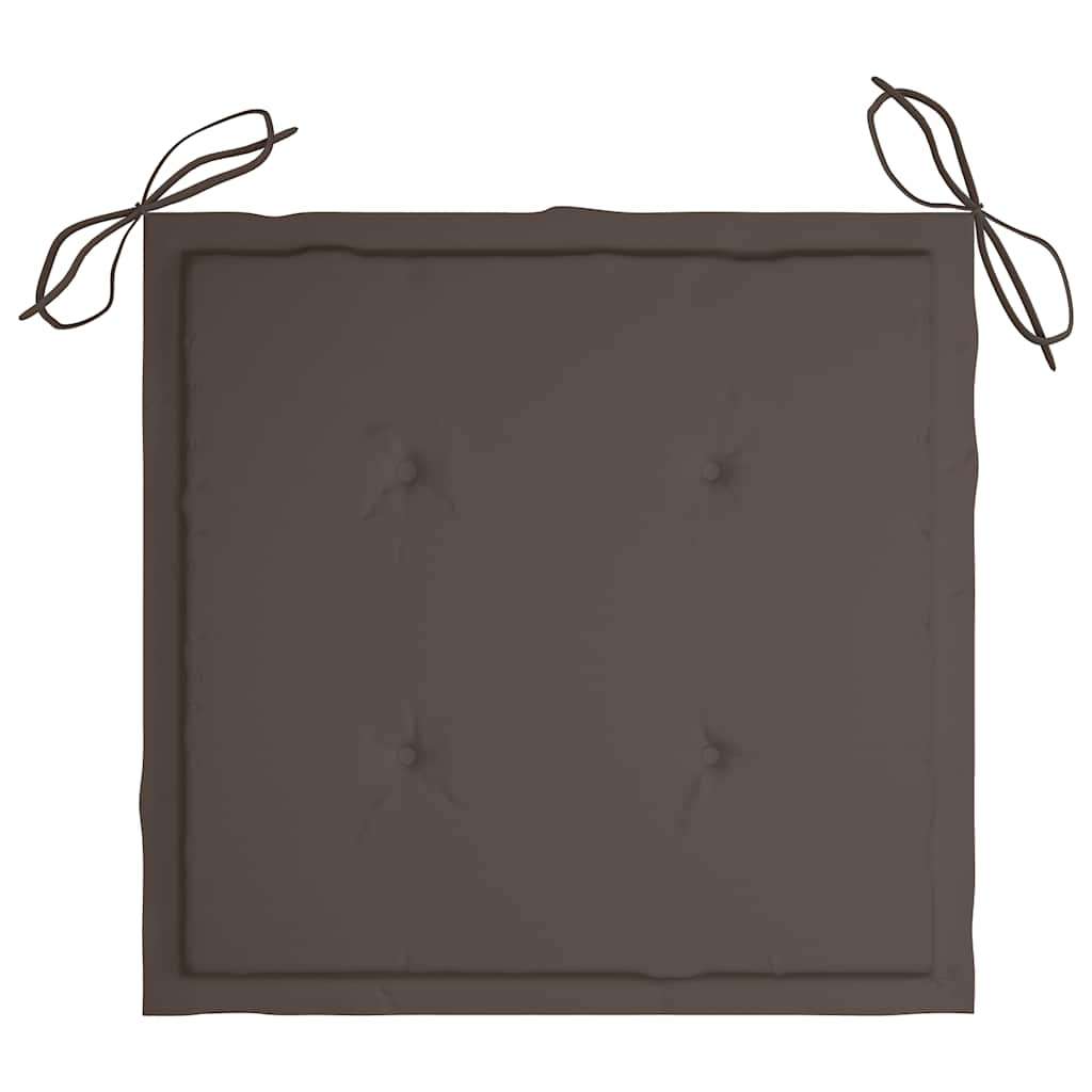 Almofadões p/ cadeiras jardim 4 pcs oxford cinza-acastanhado