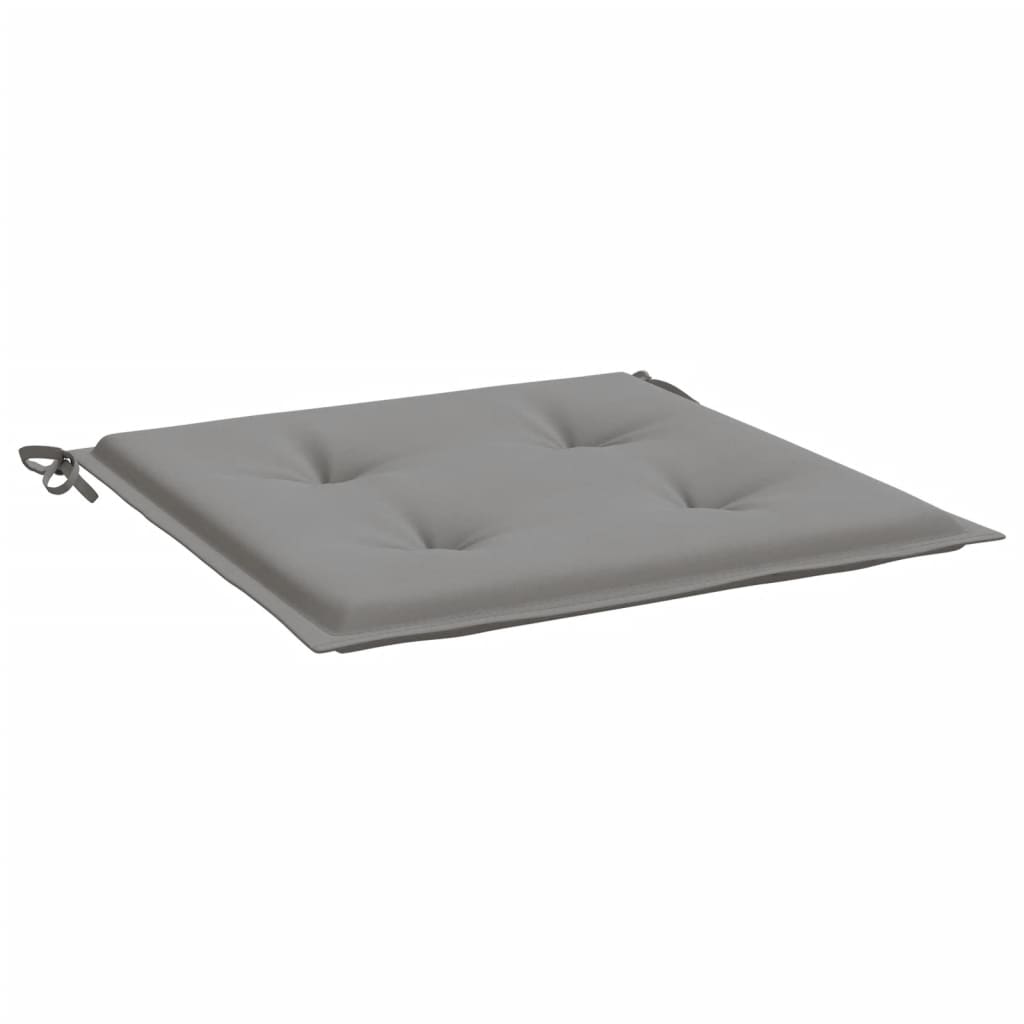 Almofadões p/ cadeiras de jardim 2 pcs tecido oxford cinza