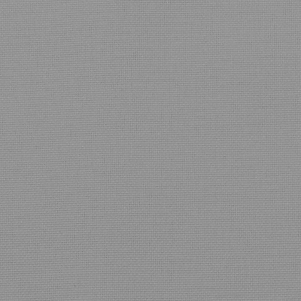 Almofadão p/ banco de jardim 200x50x4 cm tecido cinza