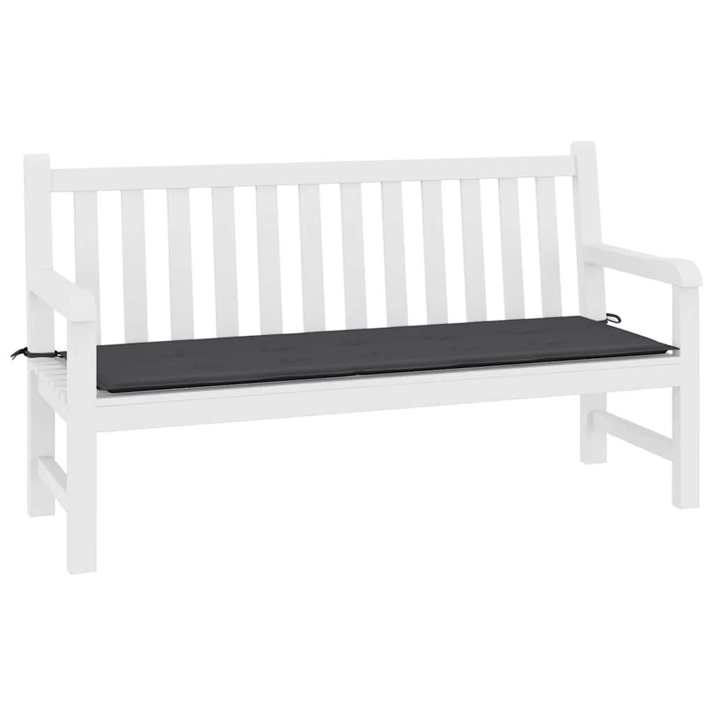 Almofadão p/ banco jardim 200x50x4 cm tecido oxford antracite