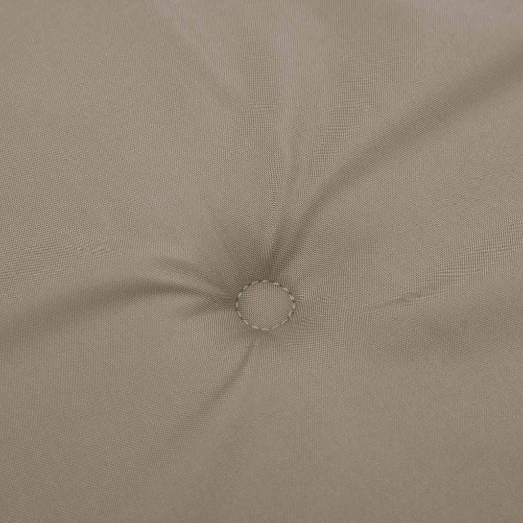 Almofadão p/ banco jardim 200x50x4 cm tecido cinza-acastanhado