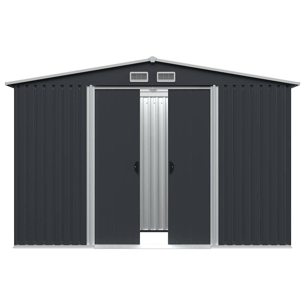 Abrigo de jardim 257x205x178 cm aço antracite