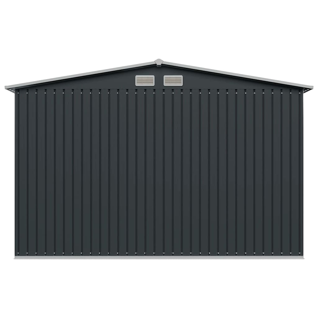 Abrigo de jardim 257x205x178 cm aço antracite