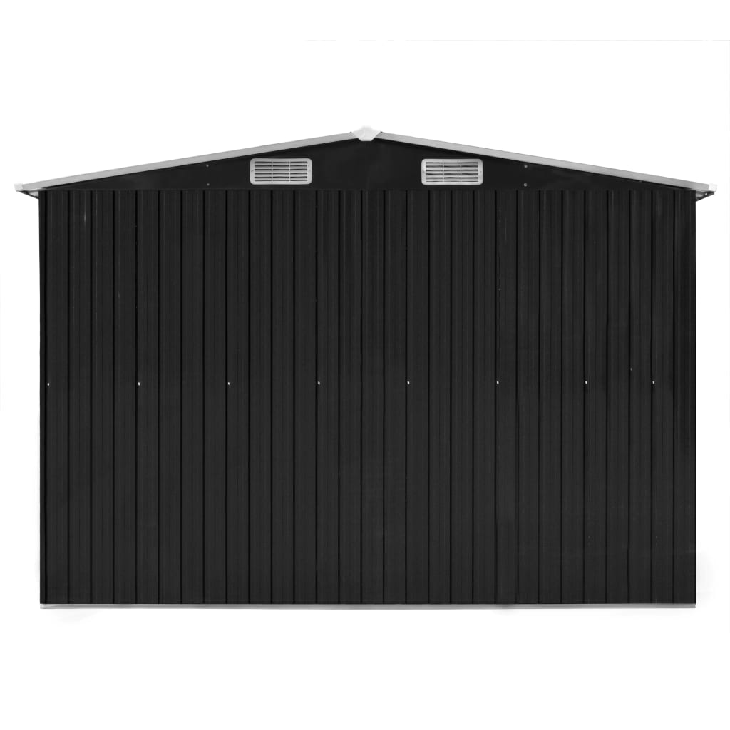 Abrigo de jardim 257x990x181 cm aço galvanizado antracite