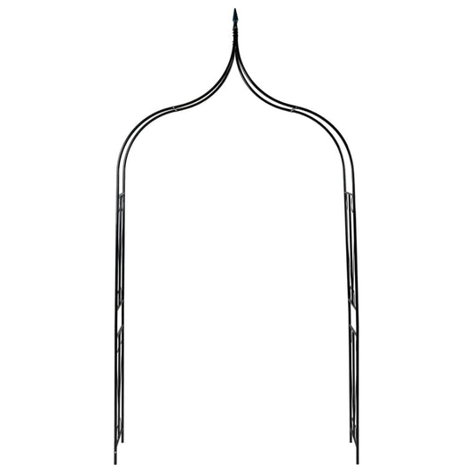 Arco de jardim 142x37x275 cm ferro verde-escuro