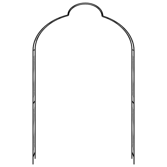 Arco de jardim 150x34x240 cm ferro preto